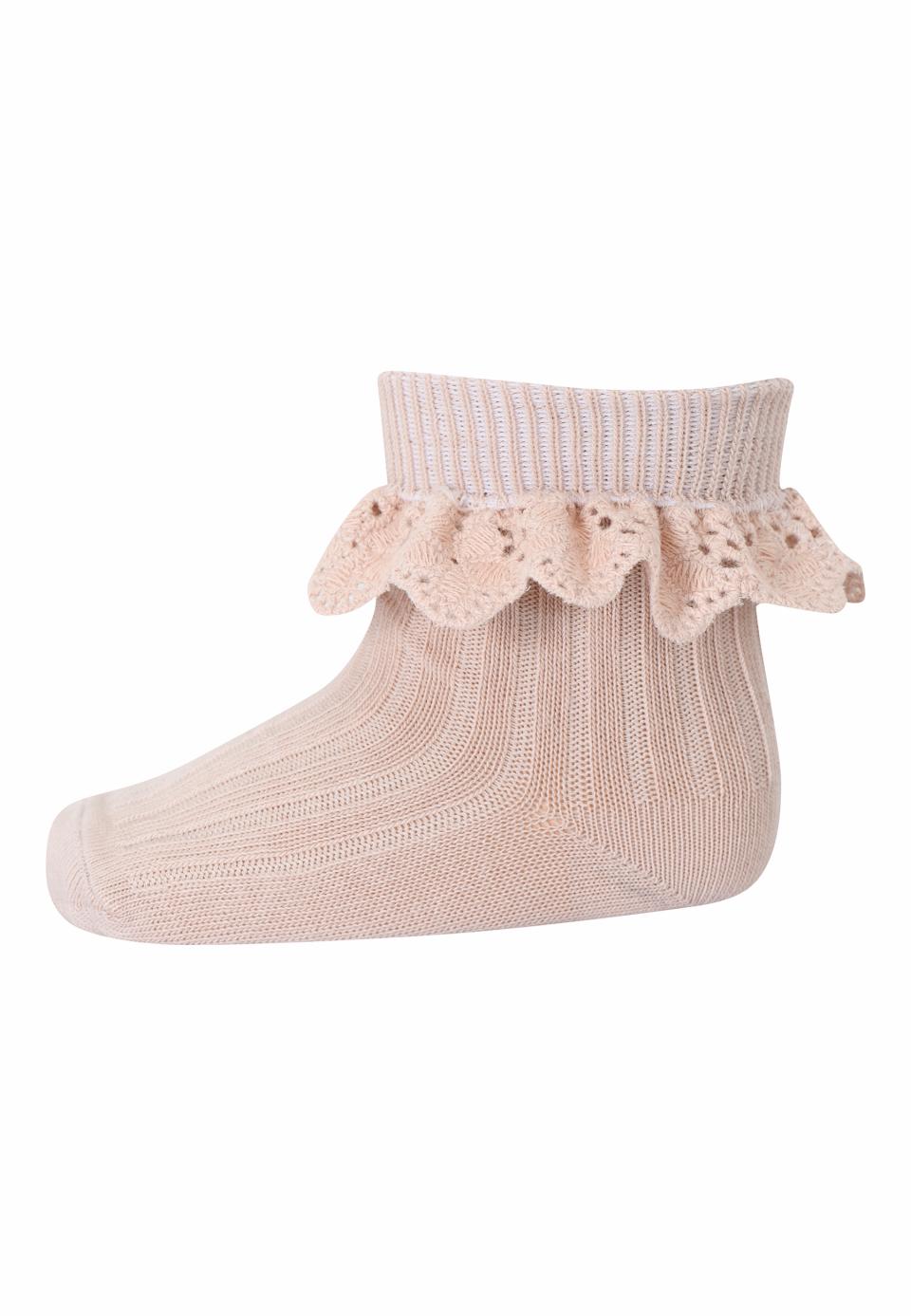 Corape roz e hapur me dantell/lisa socks , lace , rose dust-Mp Denmark