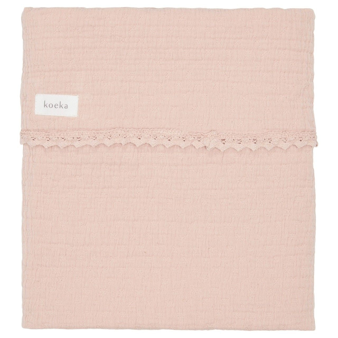 Kuverta ngjyre roze/Basinet Blanket Lace Elba -Koeka
