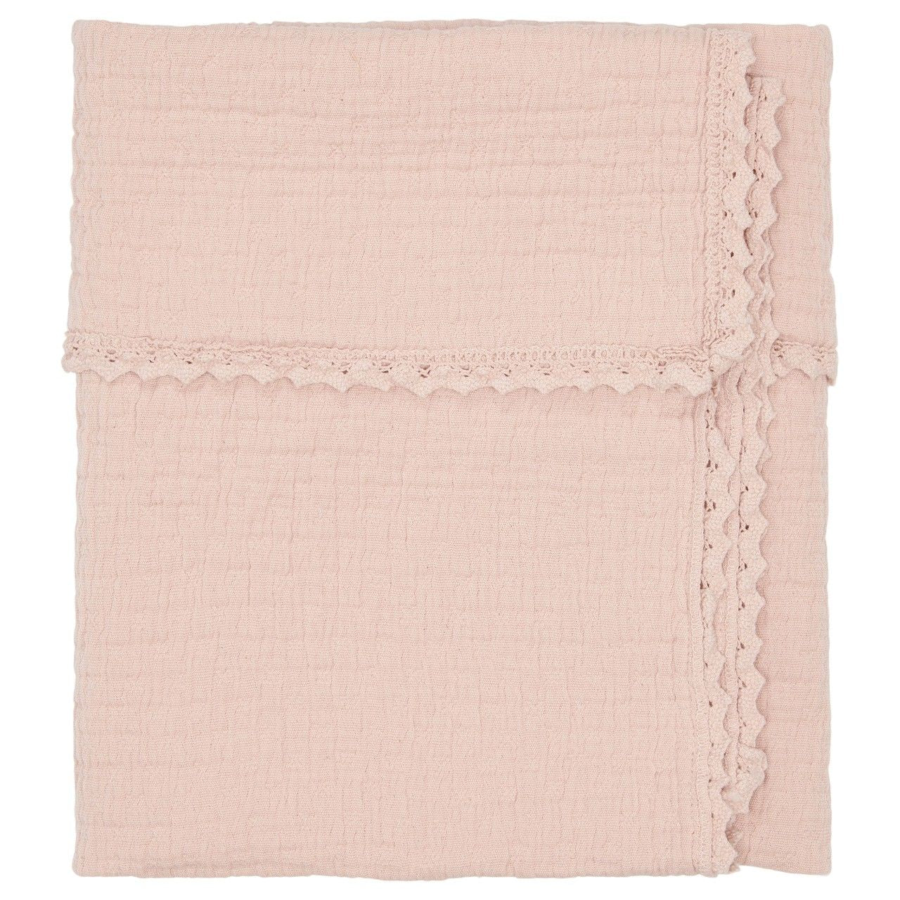 Kuverta ngjyre roze/Basinet Blanket Lace Elba -Koeka