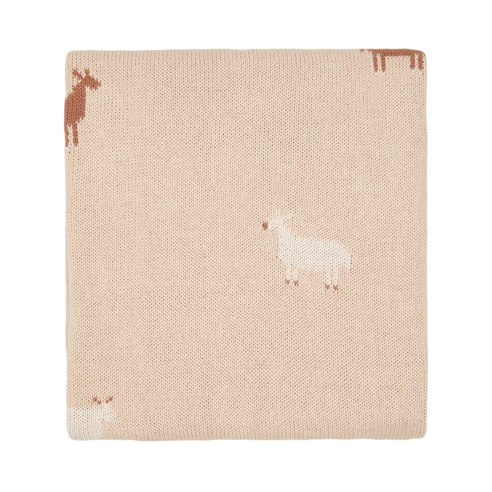 Batanije e holle me dizjan kafshesh\cot blanket goat valley sand-Koeka