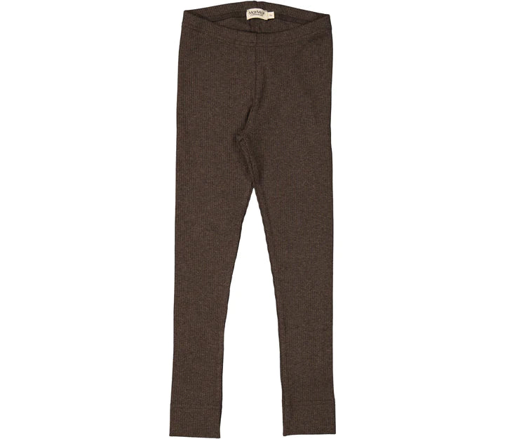 Tuta te thjeshta\Leg, Leggings - Deep Choco mel.- Marmar