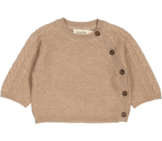 Bluze me menge te thurura dhe kopsa\Toll, Blouse - Driftwood Mel.