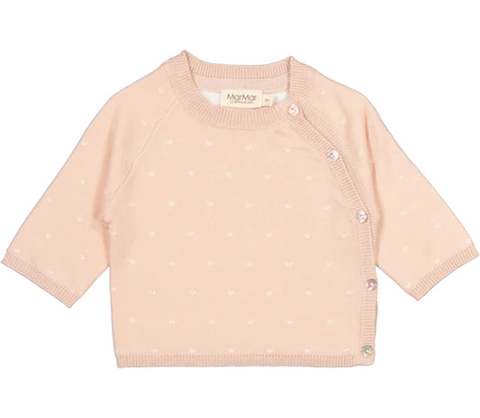 Toll, Blouse  Cream Taupe Hearts-Marmar