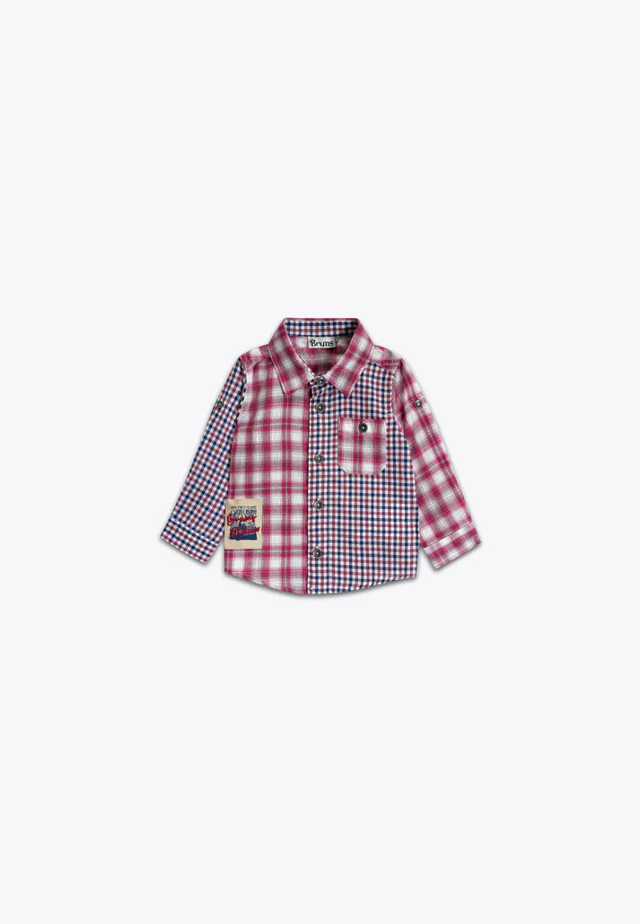 Kemishe me kuadrata/Camicia a Quadri Tinto Filo/Brums