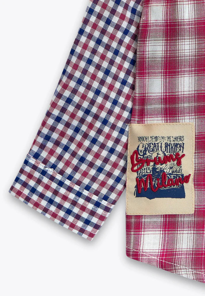 Kemishe me kuadrata/Camicia a Quadri Tinto Filo/Brums