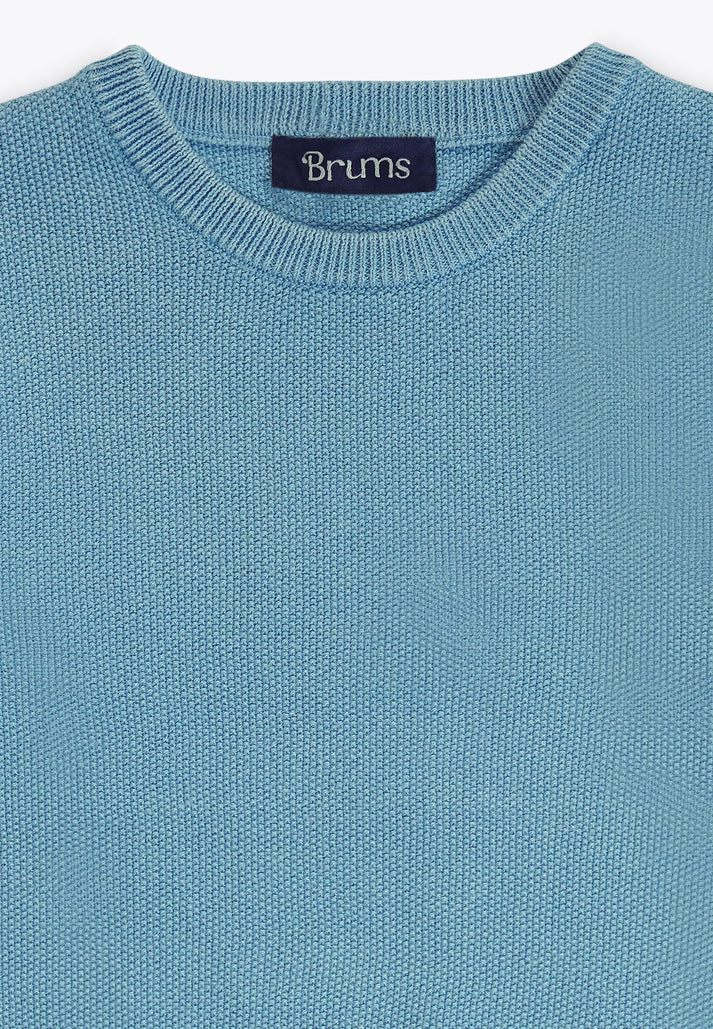 Bluze e trikotuar me menge te gjata/Top Girocollo Washing Effect in Tricot/ Brums