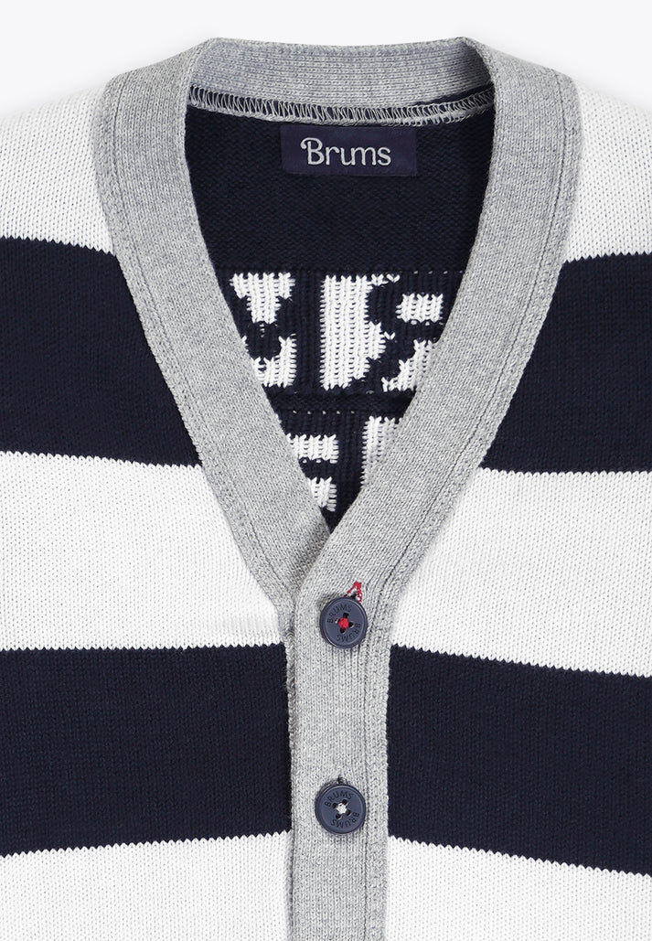 Triko e hapur me kopsa/ Cardigan Rigato in Tricot/ Brums