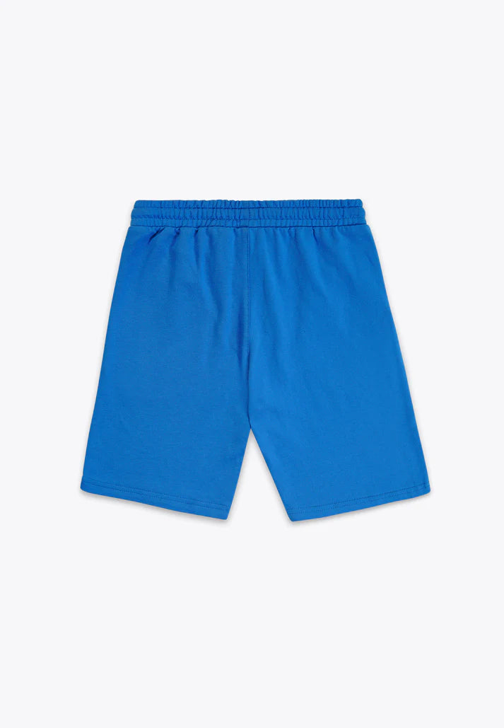 Pantallona të shkurtra blu / Pantalone Corto con Stampa in Felpina BCI/Brums