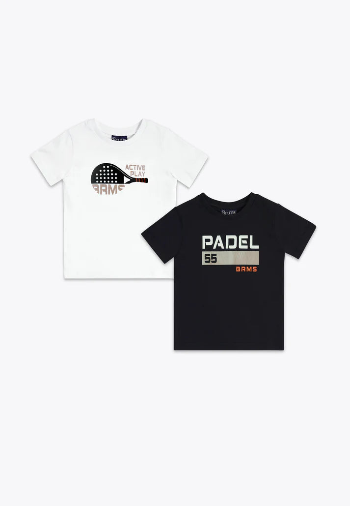 Set 2 bluza me menge te shkurtra/ Set 2 T-Shirt in Jersey/Brums
