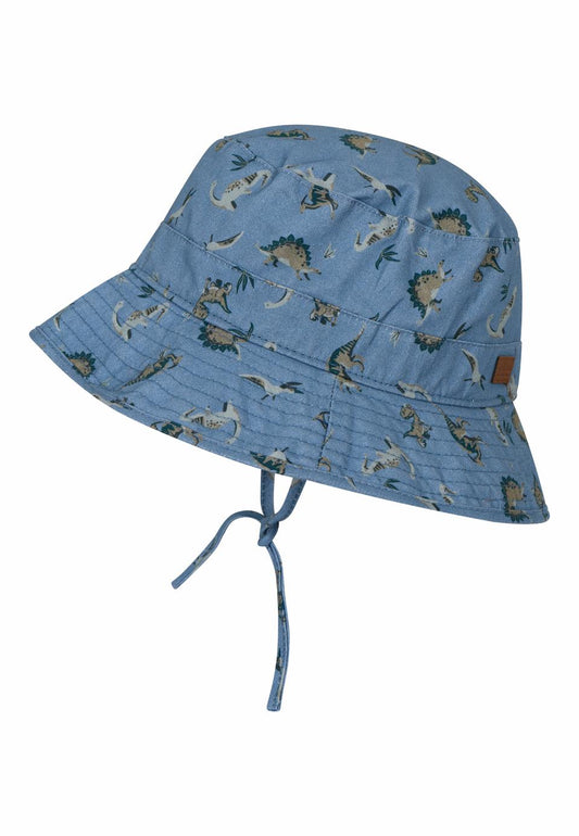 Kapele verore blu/bucket hat w/print faded denim -Melton