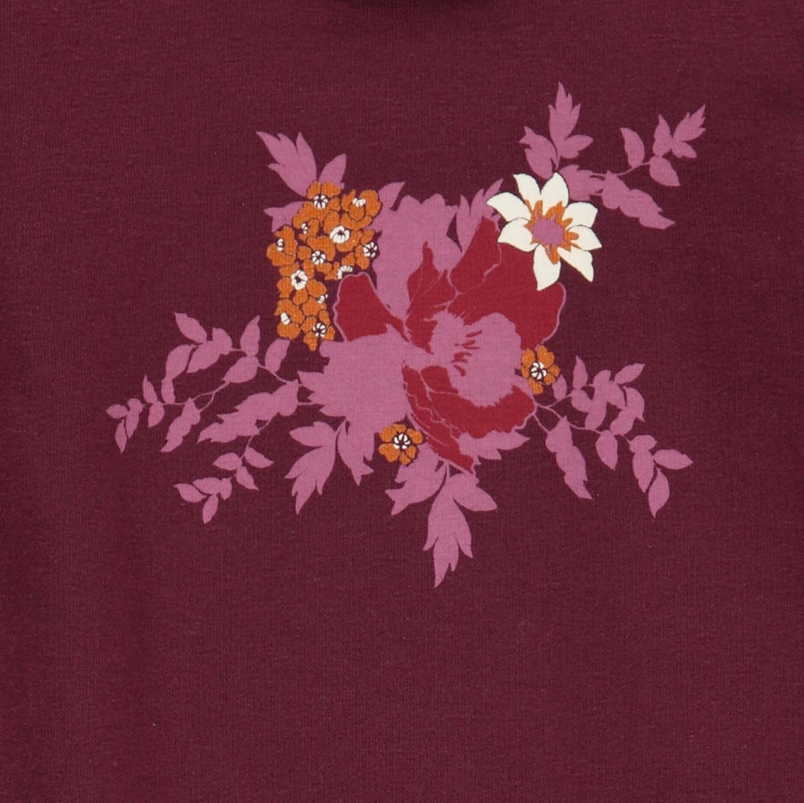 Badi ngjyrë vjollce me lule perpara\bloomy print body -Müsli