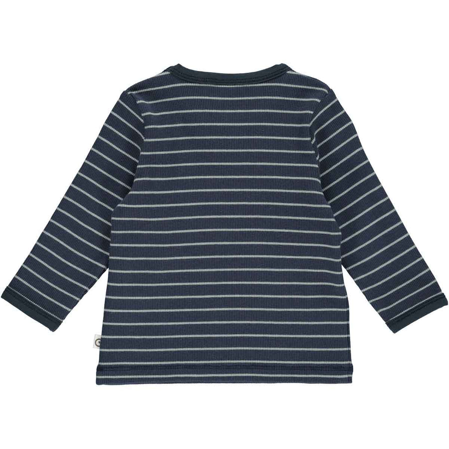 Bluze me vija/STRIPE RIB top- Müsli