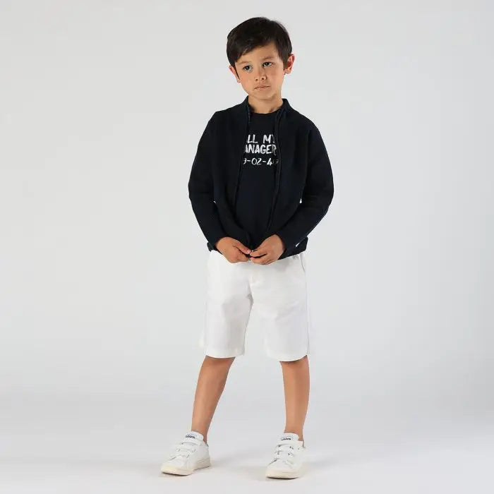 Pantallona të shkurtra/Bermuda da bambino in gabardina leggera/Melby