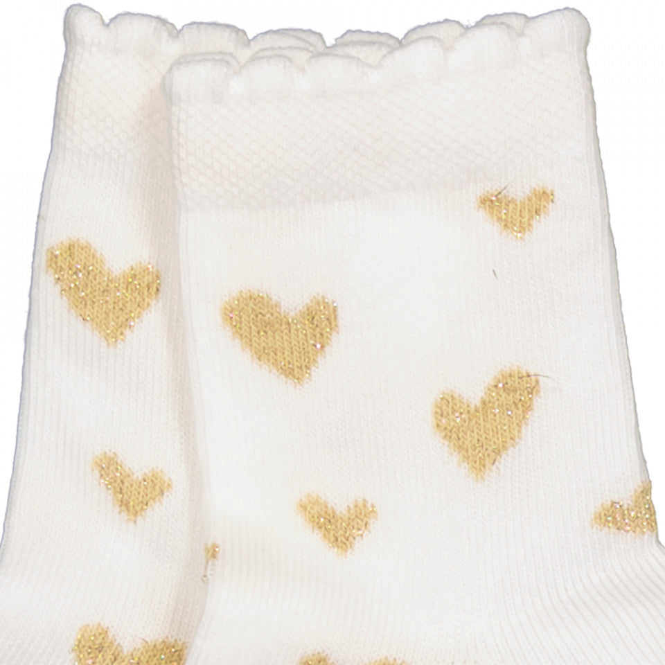 Corape te bardha me zemra /Socks Hearts late white -Melton