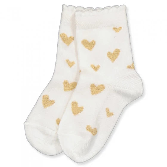 Corape te bardha me zemra /Socks Hearts late white -Melton