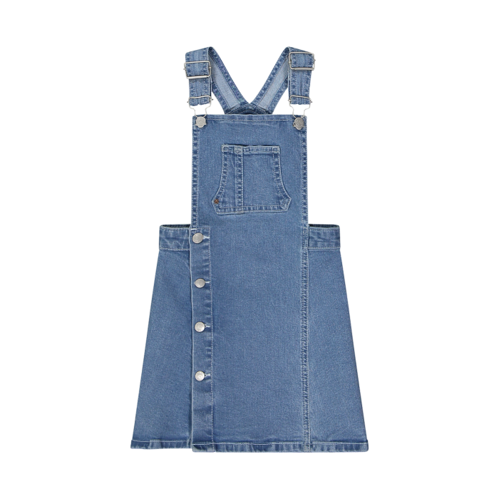 Kominoshe fund xhins për vajza/Salopette in denim da bambina/Melby