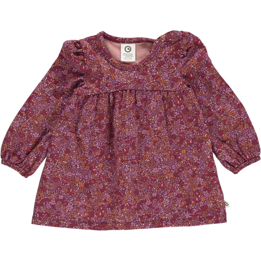 Fustan me menge te gjata me lule/PETIT BLOSSOM dress with floralprint- Musli
