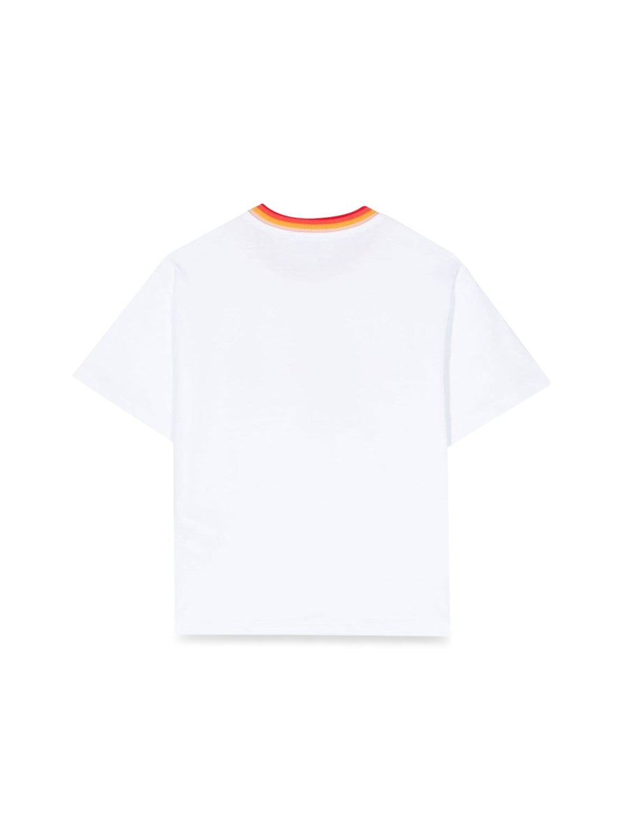 Bluze e bardhe me menge te shkurtra/multicolor mc logo t-shirt-Kenzo