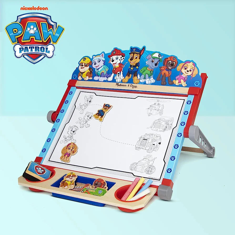 Tabletop art center 33pc/Tabelë shkrimi magnetike 'Paw Patrol'- Melissa&Doug