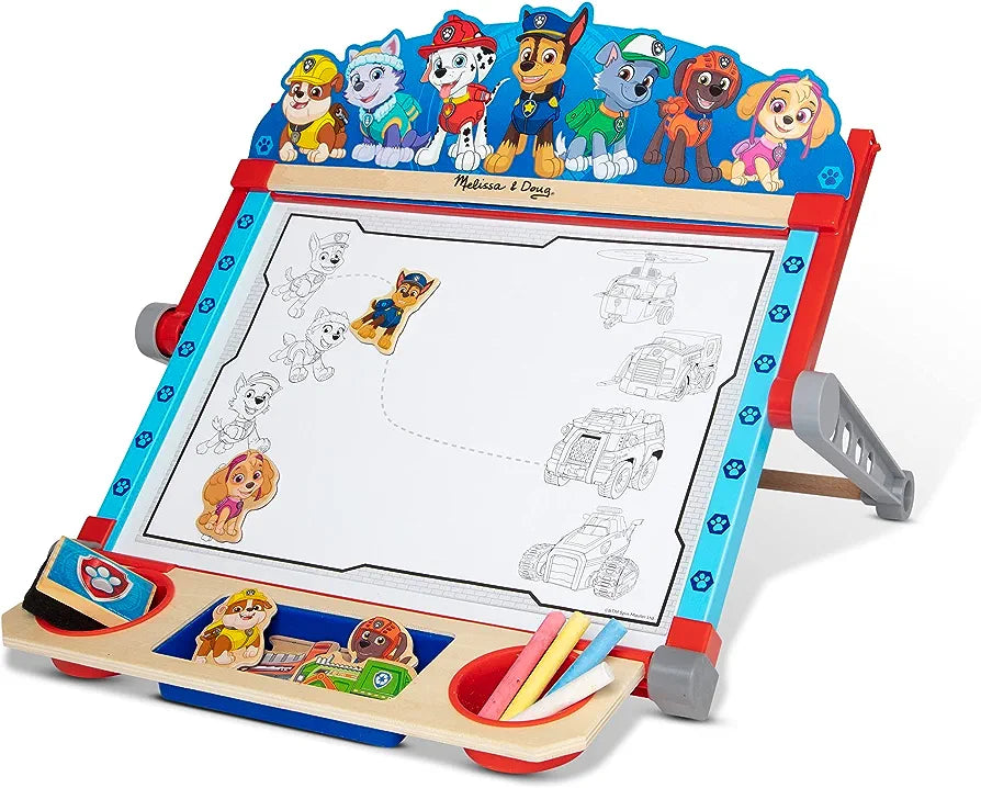 Tabletop art center 33pc/Tabelë shkrimi magnetike 'Paw Patrol'- Melissa&Doug