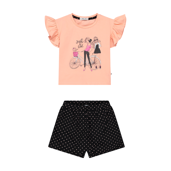 Kostum i shkurter për vajza/Completo in jersey stretch da bambina/Melby