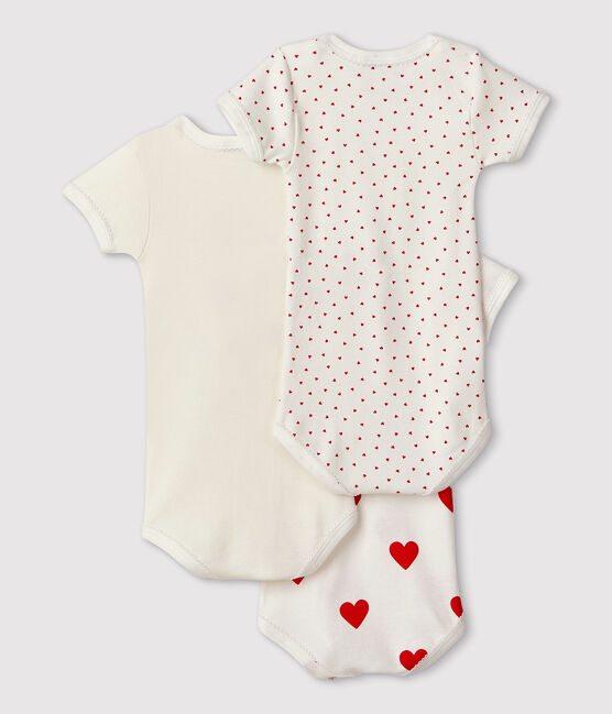 Badi e bardhe me pika/ white bodysuits -Petit Bateau