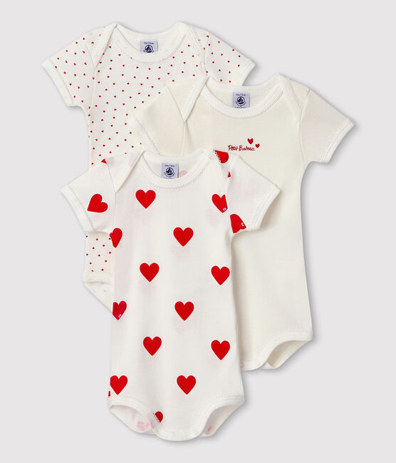 Badi e bardhe me pika/ white bodysuits -Petit Bateau