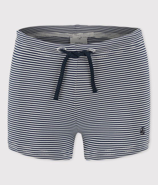 Tuta te shkurtra noti/BLUE BABY SWIM SHORTS-Petit Bateau
