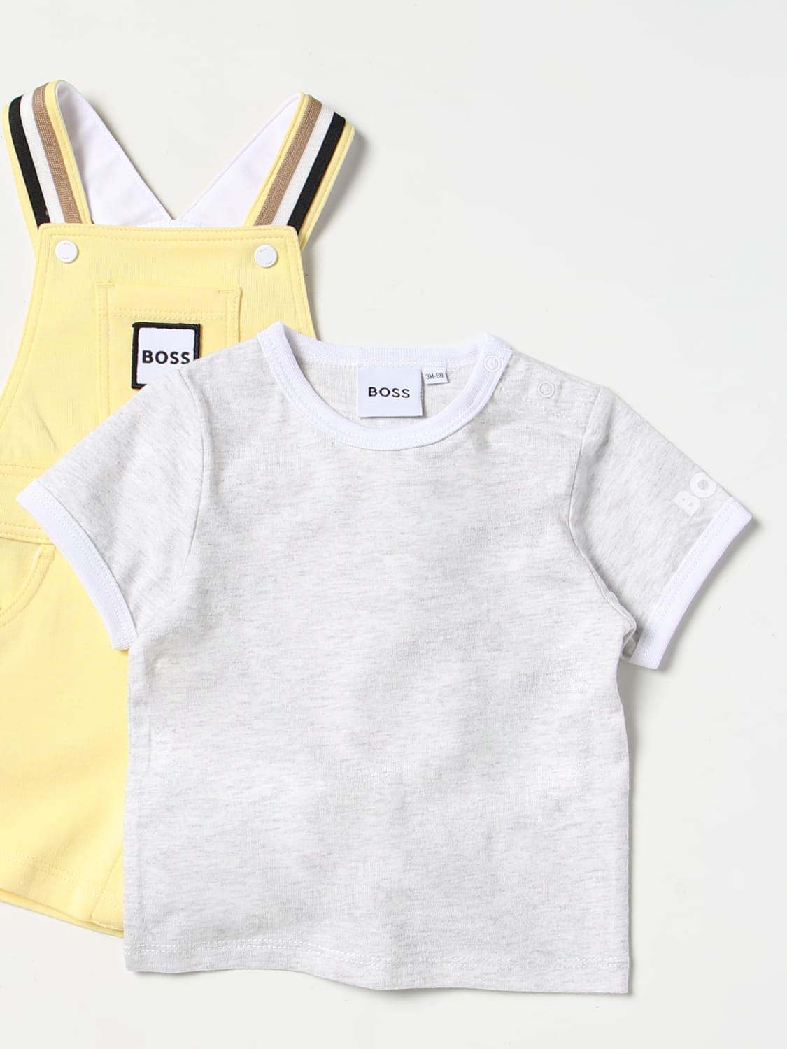 Kombinoshe te verdha me bluze te bardhe/Kidswear romper for baby-Boss