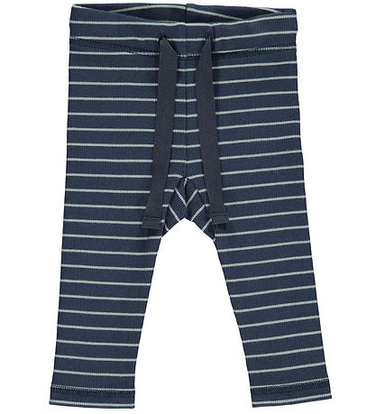 tuta me vija blu e erret/Müsli Trousers - Stripe Rib - Night Blue/Spa Green - Müsli