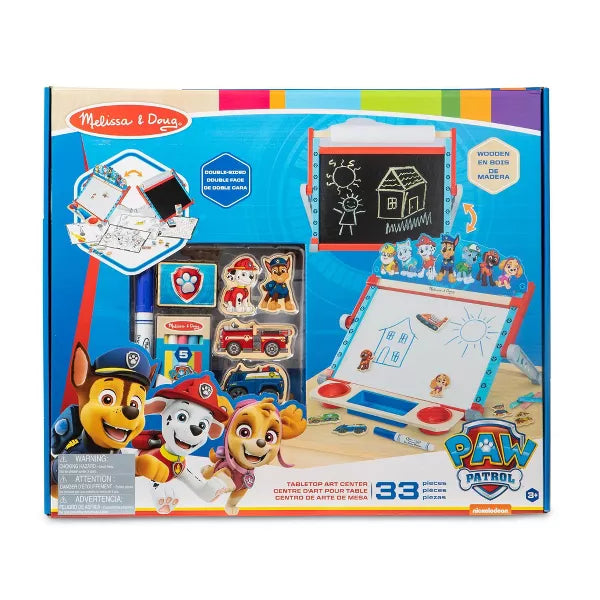 Tabletop art center 33pc/Tabelë shkrimi magnetike 'Paw Patrol'- Melissa&Doug