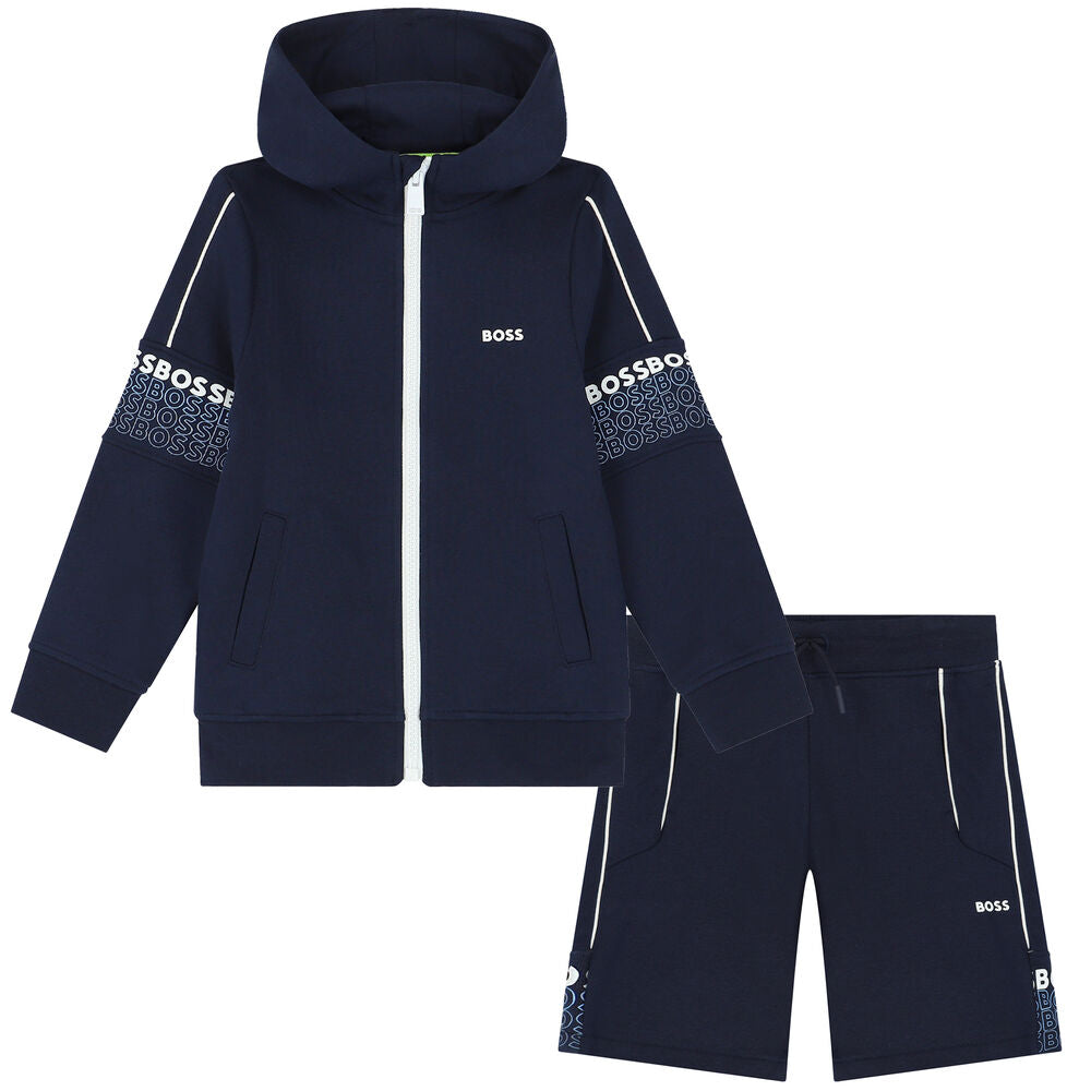 Set Bluze me zinxhir - Tuta me logo BOSS