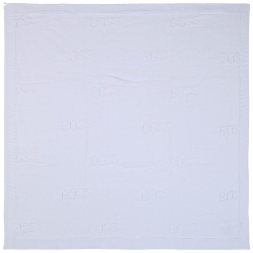 Batanije e bardhe e thurur Boss/ Boss Unisex Knnitted White Blanket- Boss