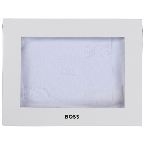 Batanije e bardhe e thurur Boss/ Boss Unisex Knnitted White Blanket- Boss
