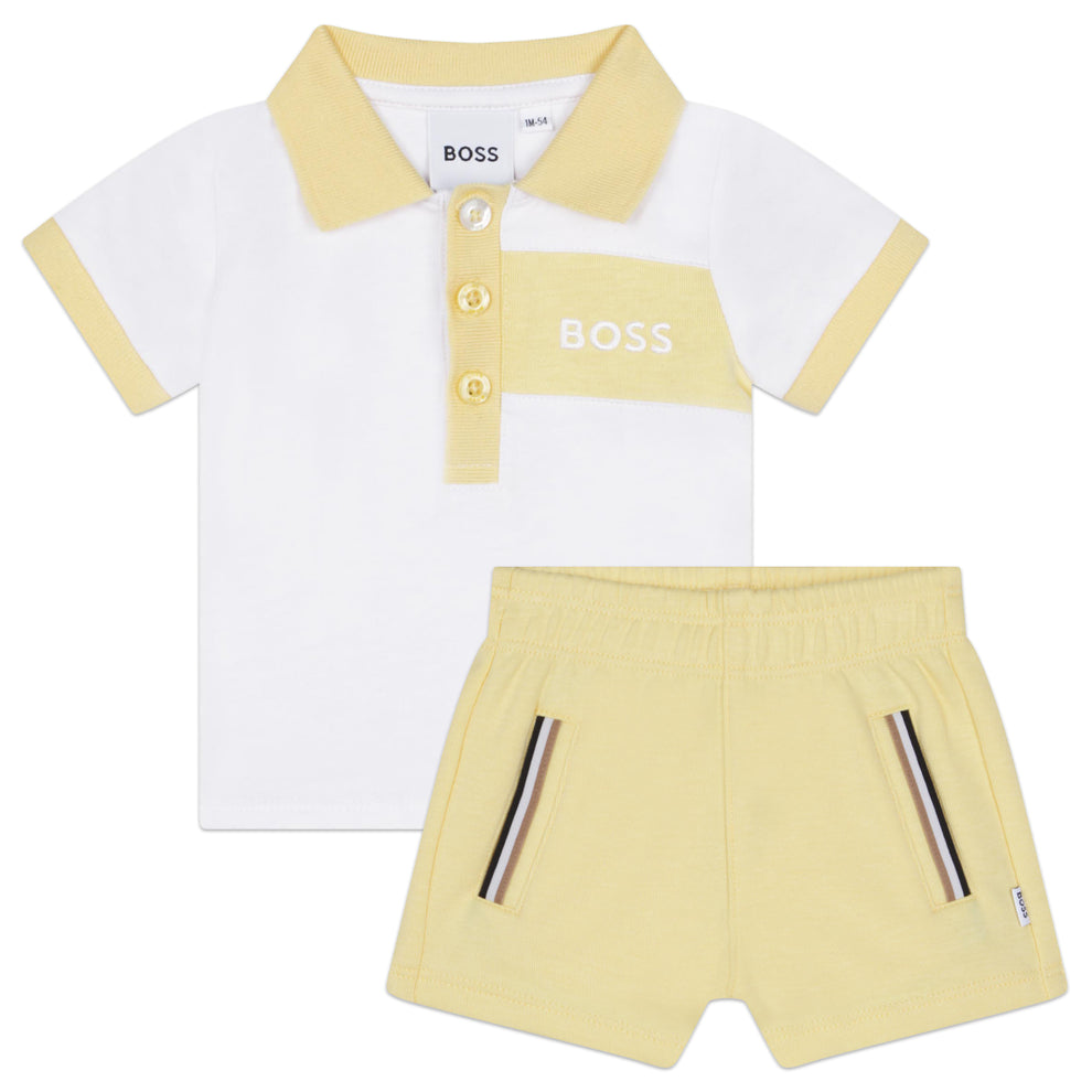 Kostum i lehtë i shkurter sportiv/Polo Shirt and shorts set-Boss