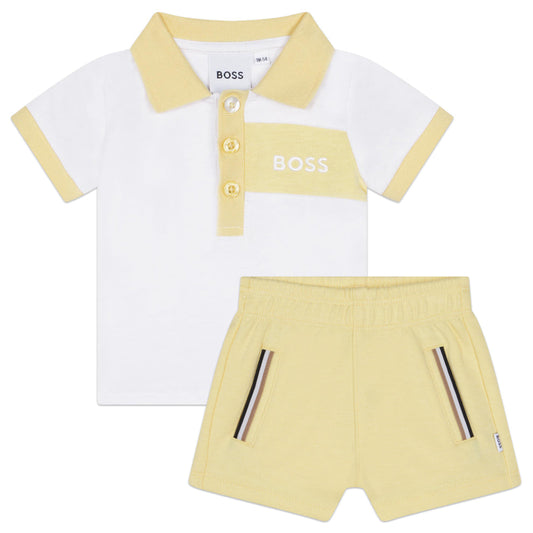 Kostum i lehtë i shkurter sportiv/Polo Shirt and shorts set-Boss