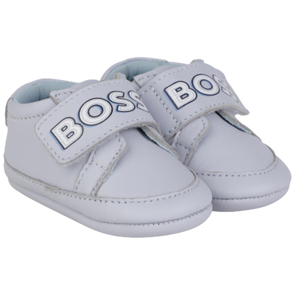 Pantofla per beba/BABY BOY PRAM SHOES BLUE- Boss