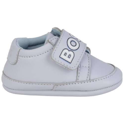 Pantofla per beba/BABY BOY PRAM SHOES BLUE- Boss
