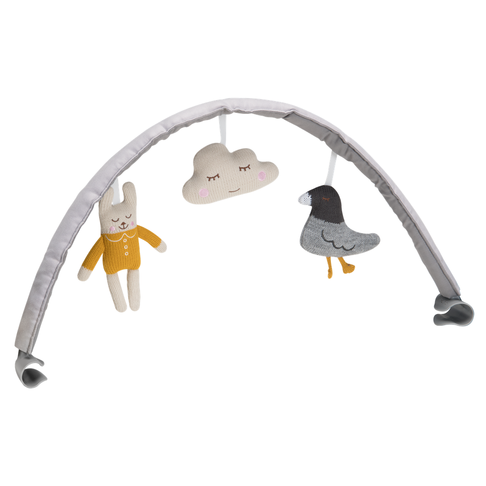 Lekundese me lodra/Nuna LEAF Grow Baby Seat w/ Toy Bar in Driftwood-Nuna