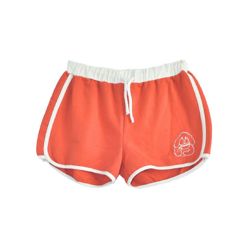 Tuta te shkurtra ngjyre e kuqe/AMANDITO SHORTS RED-Maison Tadaboum