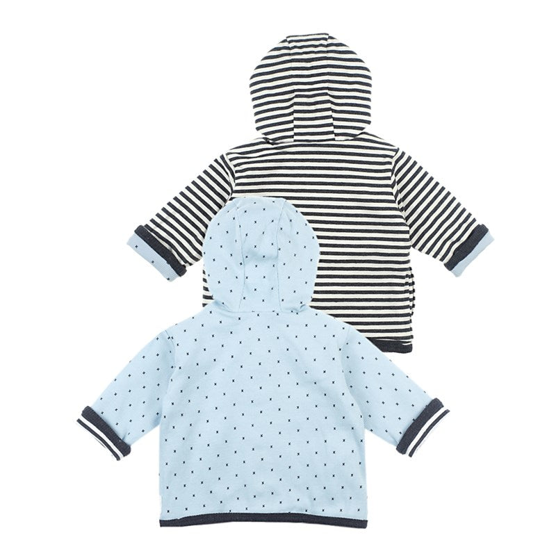Xhaketë e kthyeshme me kapuç/Reversible jacket with hood - Mini Person/Feetje