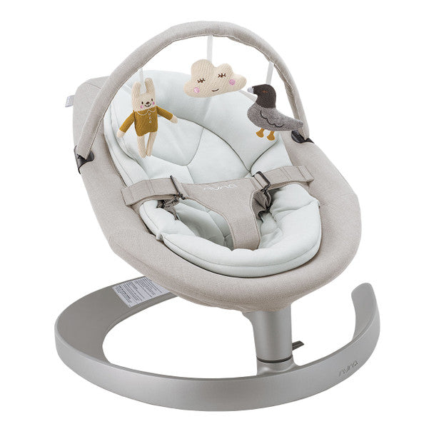 Lekundese me lodra/Nuna LEAF Grow Baby Seat w/ Toy Bar in Driftwood-Nuna