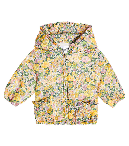 Xhakete me lule me kapuc /Floral padded jacket-Tartine et Chocolat