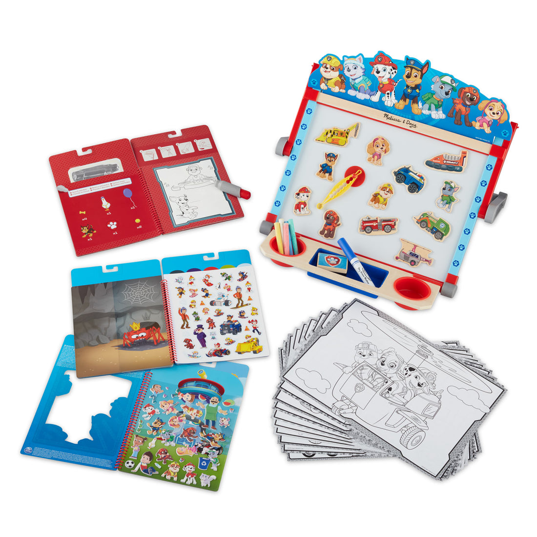 Tabletop art center 33pc/Tabelë shkrimi magnetike 'Paw Patrol'- Melissa&Doug