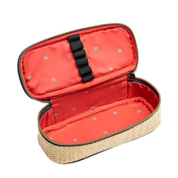 Kulet lapsash Rafia Qershi - Pencil Box Raffia Cherry - Jeune Premier