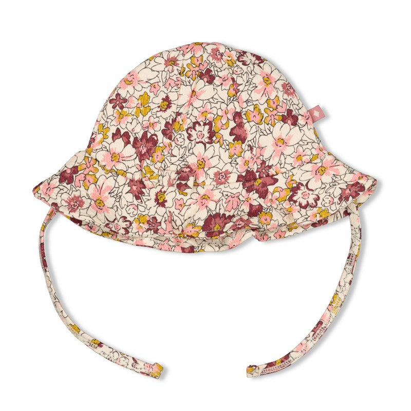 Kapele dielli me lule/ Sun hat AOP - Wild Flowers/ Feetje