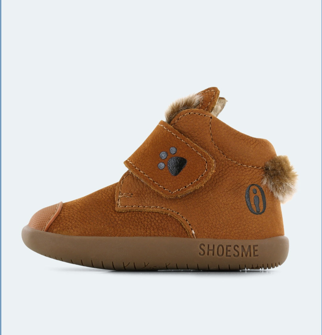Këpucë me gezof me putra qeni/baby flex cognac Shoesme