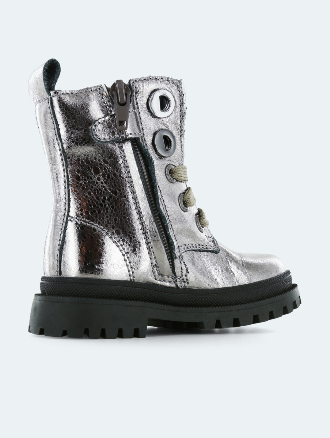 Këpucë argjendi me zinxhir/New tank old silver -Shoesme