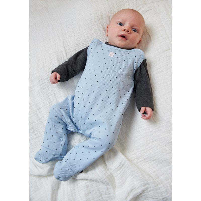 Kostum badi 2-pjesësh i gjatë me këmbë-2-pc Romper - Mini Person/Feetje