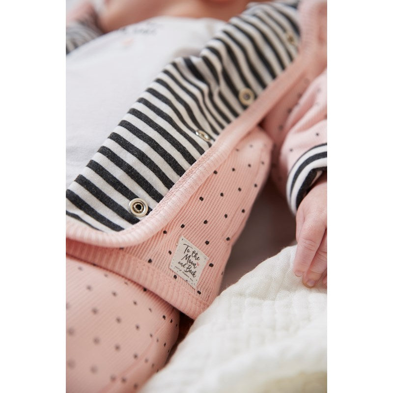 Xhaketë e kthyeshme me kapuç -Reversible jacket with hood - Dots/ Feetje